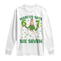 Marcus The Worm St Patricks Day Long Sleeve Shirt Funny 67 Six Seven Hands Meme