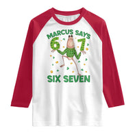 Marcus The Worm St Patricks Day Raglan Shirt Funny 67 Six Seven Hands Meme