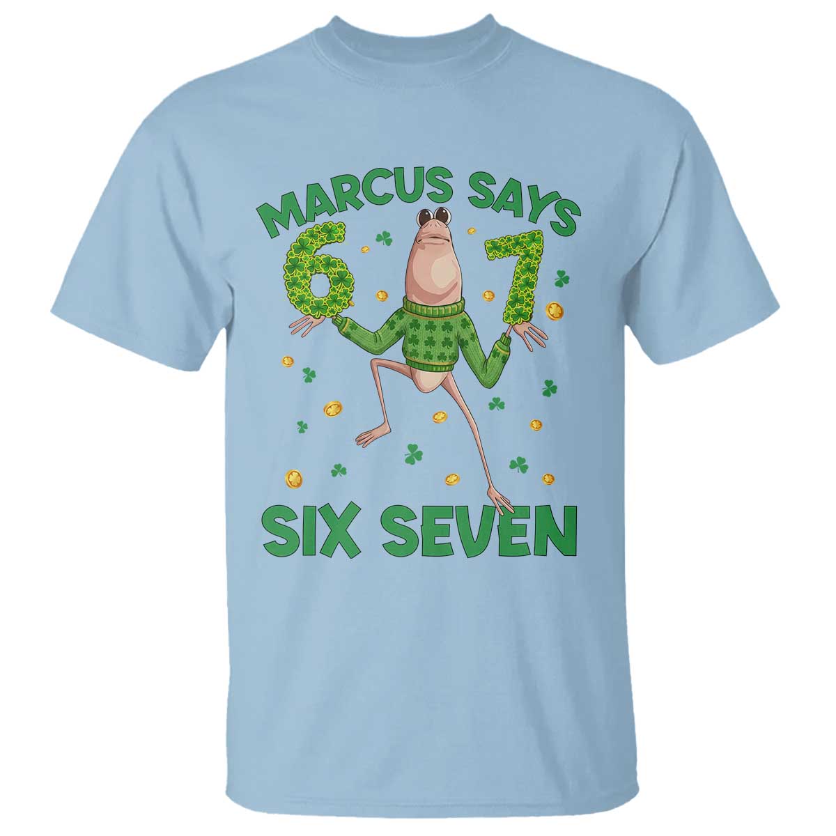 Marcus The Worm St Patricks Day T Shirt Funny 67 Six Seven Hands Meme