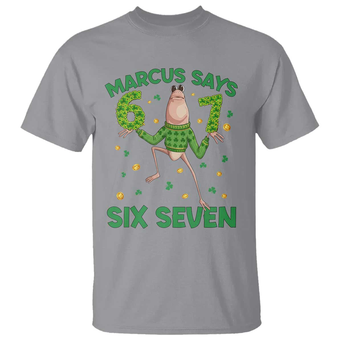 Marcus The Worm St Patricks Day T Shirt Funny 67 Six Seven Hands Meme