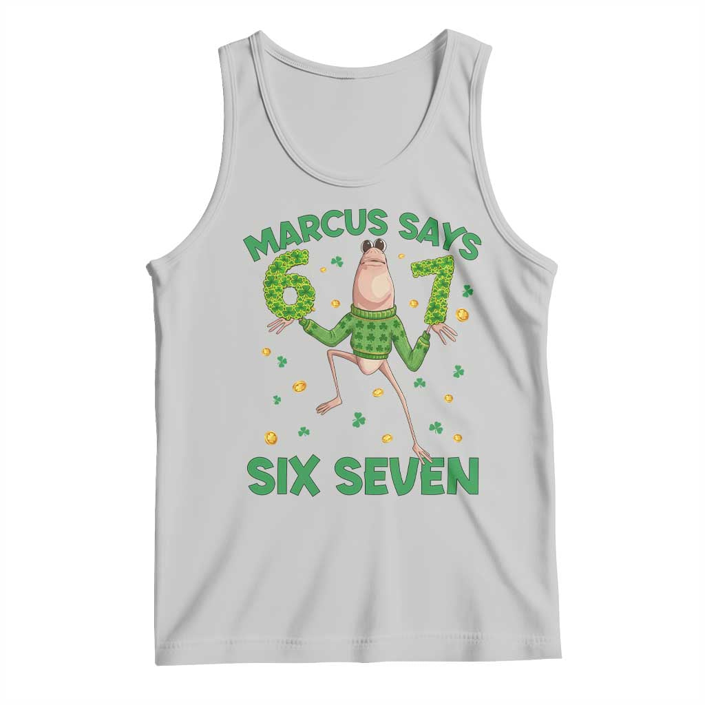 Marcus The Worm St Patricks Day Tank Top Funny 67 Six Seven Hands Meme
