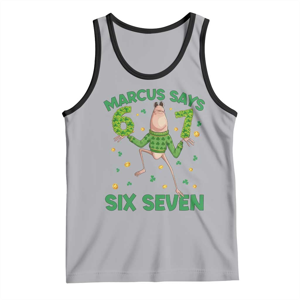 Marcus The Worm St Patricks Day Tank Top Funny 67 Six Seven Hands Meme