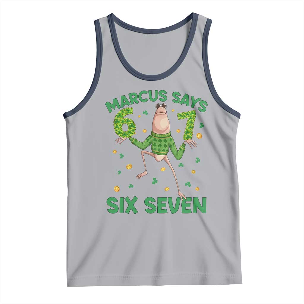 Marcus The Worm St Patricks Day Tank Top Funny 67 Six Seven Hands Meme