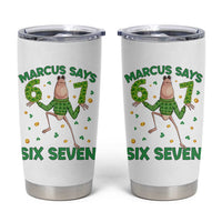 Marcus The Worm St Patricks Day Tumbler Cup Funny 67 Six Seven Hands Meme