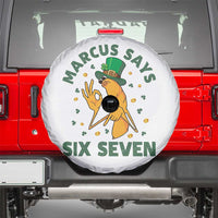 67 St Patricks Day Spare Tire Cover Funny Marcus The Worm Say Six Seven Meme