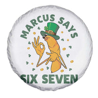 67 St Patricks Day Spare Tire Cover Funny Marcus The Worm Say Six Seven Meme