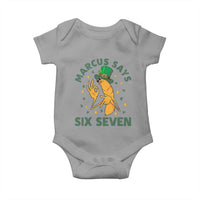 67 St Patricks Day Baby Onesie Funny Marcus The Worm Say Six Seven Meme