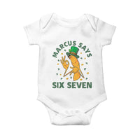 67 St Patricks Day Baby Onesie Funny Marcus The Worm Say Six Seven Meme