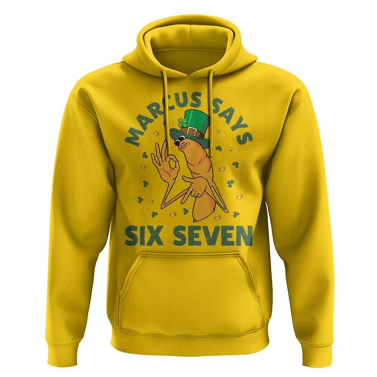 67 St Patricks Day Hoodie Funny Marcus The Worm Say Six Seven Meme