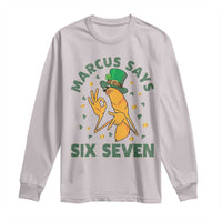67 St Patricks Day Long Sleeve Shirt Funny Marcus The Worm Say Six Seven Meme