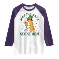 67 St Patricks Day Raglan Shirt Funny Marcus The Worm Say Six Seven Meme