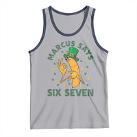 67 St Patricks Day Tank Top Funny Marcus The Worm Say Six Seven Meme