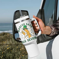 67 St Patricks Day Tumbler With Handle Funny Marcus The Worm Say Six Seven Meme