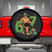 67 St Patricks Day Spare Tire Cover Funny Bigfoot Six Seven Shamrock Party Meme