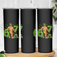 67 St Patricks Day Skinny Tumbler Funny Bigfoot Six Seven Shamrock Party Meme