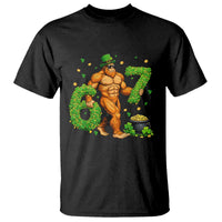 67 St Patricks Day T Shirt Funny Bigfoot Six Seven Shamrock Party Meme