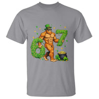 67 St Patricks Day T Shirt Funny Bigfoot Six Seven Shamrock Party Meme