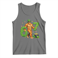 67 St Patricks Day Tank Top Funny Bigfoot Six Seven Shamrock Party Meme