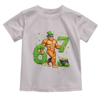 67 St Patricks Day Toddler T Shirt Funny Bigfoot Six Seven Shamrock Party Meme