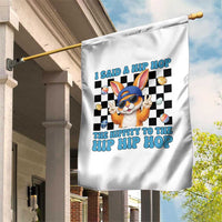 Funny Easter Bunny Garden Flag I Said A Hip Hop The Hippity To The Hip Hip Hop