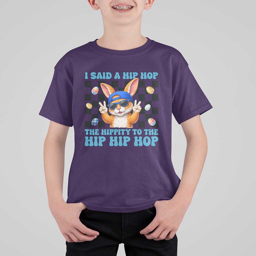 Funny Easter Bunny T Shirt For Kid I Said A Hip Hop The Hippity To The Hip Hip Hop