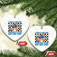 Funny Easter Bunny Ceramic Ornament I Said A Hip Hop The Hippity To The Hip Hip Hop