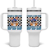 Funny Easter Bunny Tumbler With Handle I Said A Hip Hop The Hippity To The Hip Hip Hop