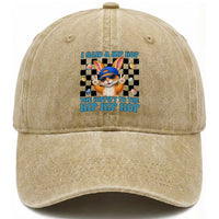 Funny Easter Bunny Washed Cotton Baseball Cap I Said A Hip Hop The Hippity To The Hip Hip Hop