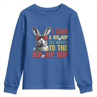 I Said A Hip Hop The Hippity To The Hip Hip Hop Youth Sweatshirt Funny Easter Bunny Rapper Sunglasses