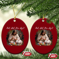But Did You Dye Ceramic Ornament Funny Christian Easter Egg Dyeing