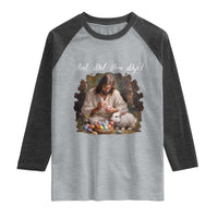 But Did You Dye Raglan Shirt Funny Christian Easter Egg Dyeing
