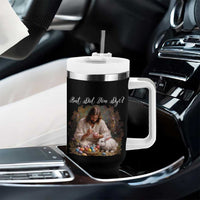 But Did You Dye Tumbler With Handle Funny Christian Easter Egg Dyeing