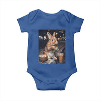 Easter Bunny Iced Coffee Baby Onesie Funny Rabbit Egg Painting