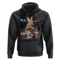Easter Bunny Iced Coffee Hoodie Funny Rabbit Egg Painting