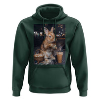 Easter Bunny Iced Coffee Hoodie Funny Rabbit Egg Painting