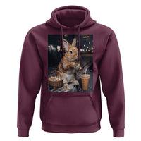 Easter Bunny Iced Coffee Hoodie Funny Rabbit Egg Painting