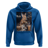 Easter Bunny Iced Coffee Hoodie Funny Rabbit Egg Painting