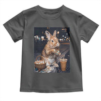 Easter Bunny Iced Coffee Toddler T Shirt Funny Rabbit Egg Painting