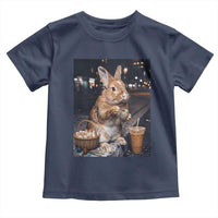 Easter Bunny Iced Coffee Toddler T Shirt Funny Rabbit Egg Painting