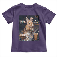 Easter Bunny Iced Coffee Toddler T Shirt Funny Rabbit Egg Painting