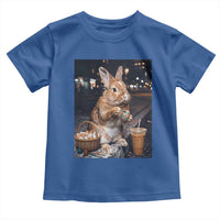 Easter Bunny Iced Coffee Toddler T Shirt Funny Rabbit Egg Painting