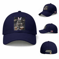 Easter Raccoon Iced Coffee Baseball Cap Funny Trash Panda Egg Painting