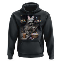 Easter Raccoon Iced Coffee Hoodie Funny Trash Panda Egg Painting