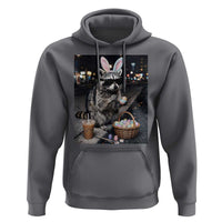 Easter Raccoon Iced Coffee Hoodie Funny Trash Panda Egg Painting