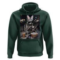 Easter Raccoon Iced Coffee Hoodie Funny Trash Panda Egg Painting
