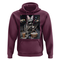 Easter Raccoon Iced Coffee Hoodie Funny Trash Panda Egg Painting