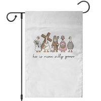 He Is Risen Silly Goose Garden Flag Funny Christian Easter