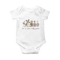 He Is Risen Silly Goose Baby Onesie Funny Christian Easter