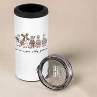 He Is Risen Silly Goose 4 in 1 Can Cooler Tumbler Funny Christian Easter