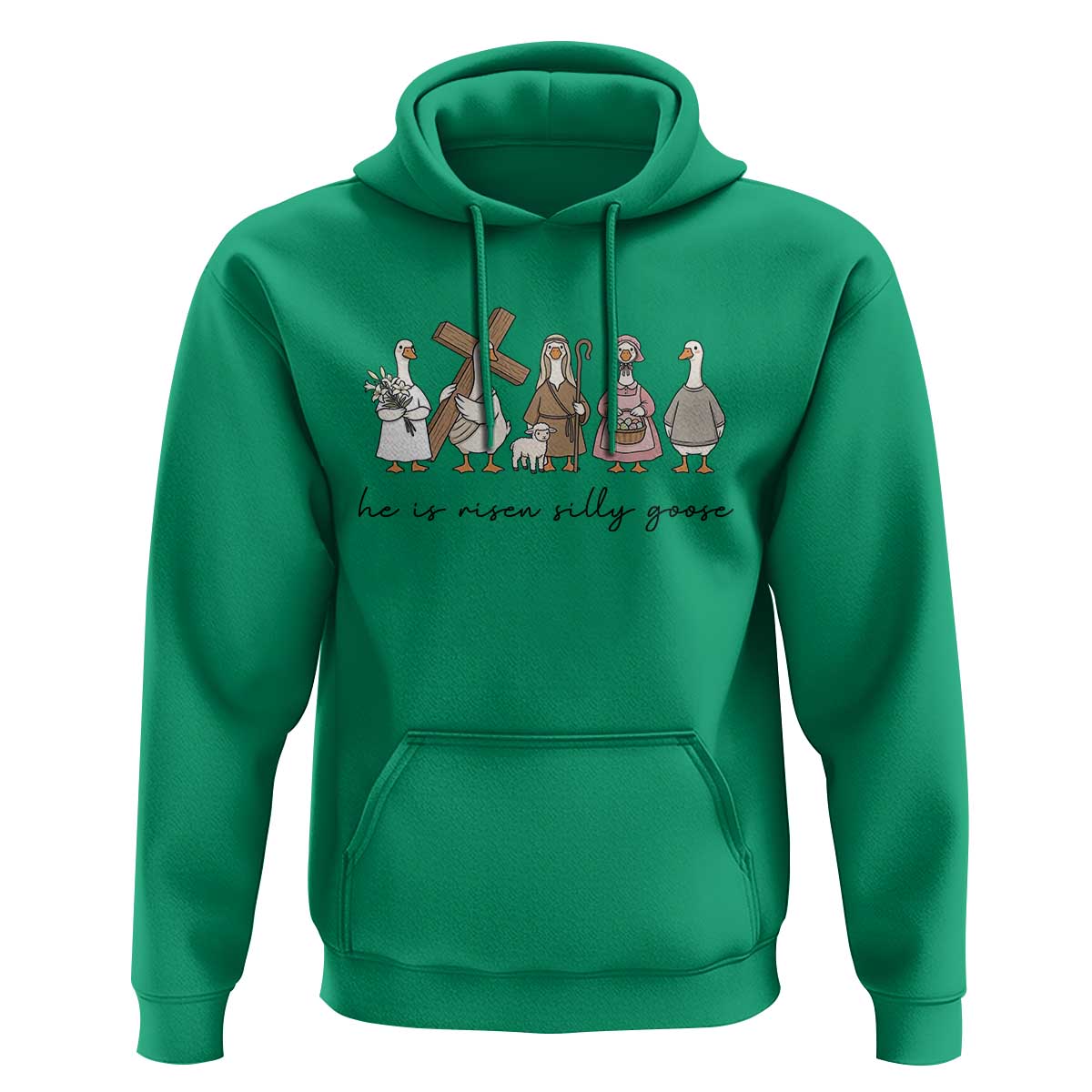 He Is Risen Silly Goose Hoodie Funny Christian Easter